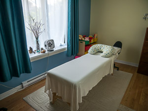 Salle de traitement ostéopathe